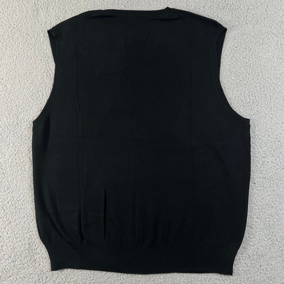 Polo Ralph Lauren Sweater Vest Men's XL Black Pima Cotton V-Neck Pony Logo NWT - Picture 2 of 10